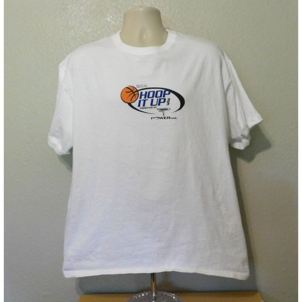 Vintage Hoop It Up 3 on 3 2K4 Salt Lake City Basketball T-Shirt XL White